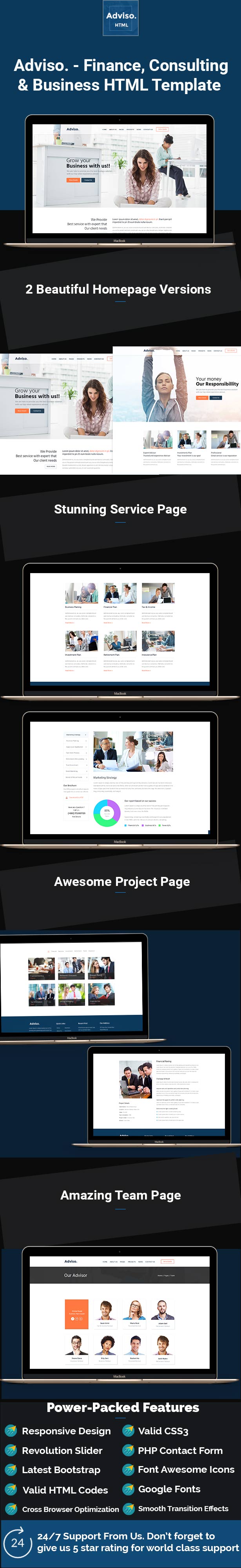 Adviso - Finance, Consulting, Business HTML Template